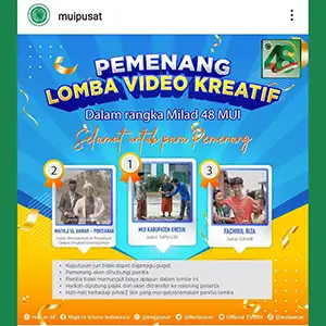 Harumkan Nama Gresik, MUI Gresik Juara I Video Dakwah Tingkat Nasional