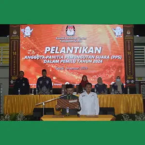 KPU Gresik Lantik PPS Pemilu 2024, Keterwakilan Perempuan Capai 33  Persen