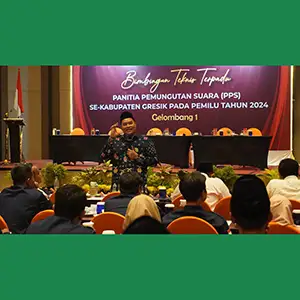 Jemput Kesuksesan Pemilu 2024, KPU Gresik Bimtek Seluruh PPS Se-Kabupaten