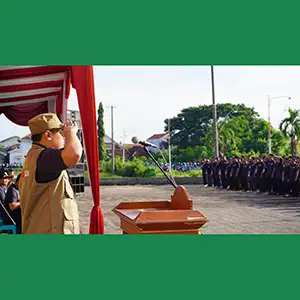 Gelar Apel Kesiapsiagaan Pemilu, Jajaran PPK Duduksampeyan Siap Mensukseskan Pemilu 2024