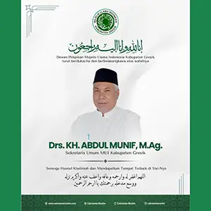 Innalillahi, KH Abdul Munif Sekretaris Umum MUI Kabupaten Gresik Tutup Usia